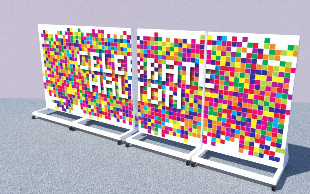 Pixel Art Wall: The start of something BIG in Halton